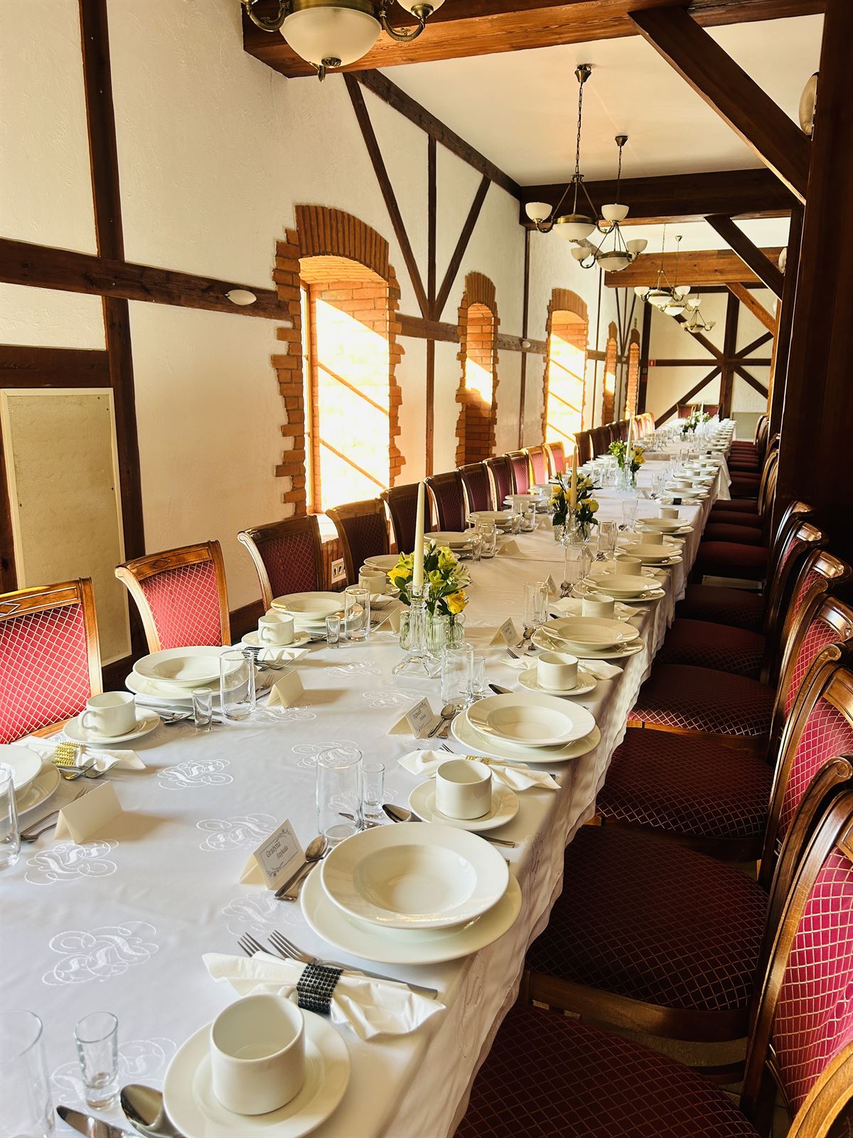 sala przygotowana na uroczystość
